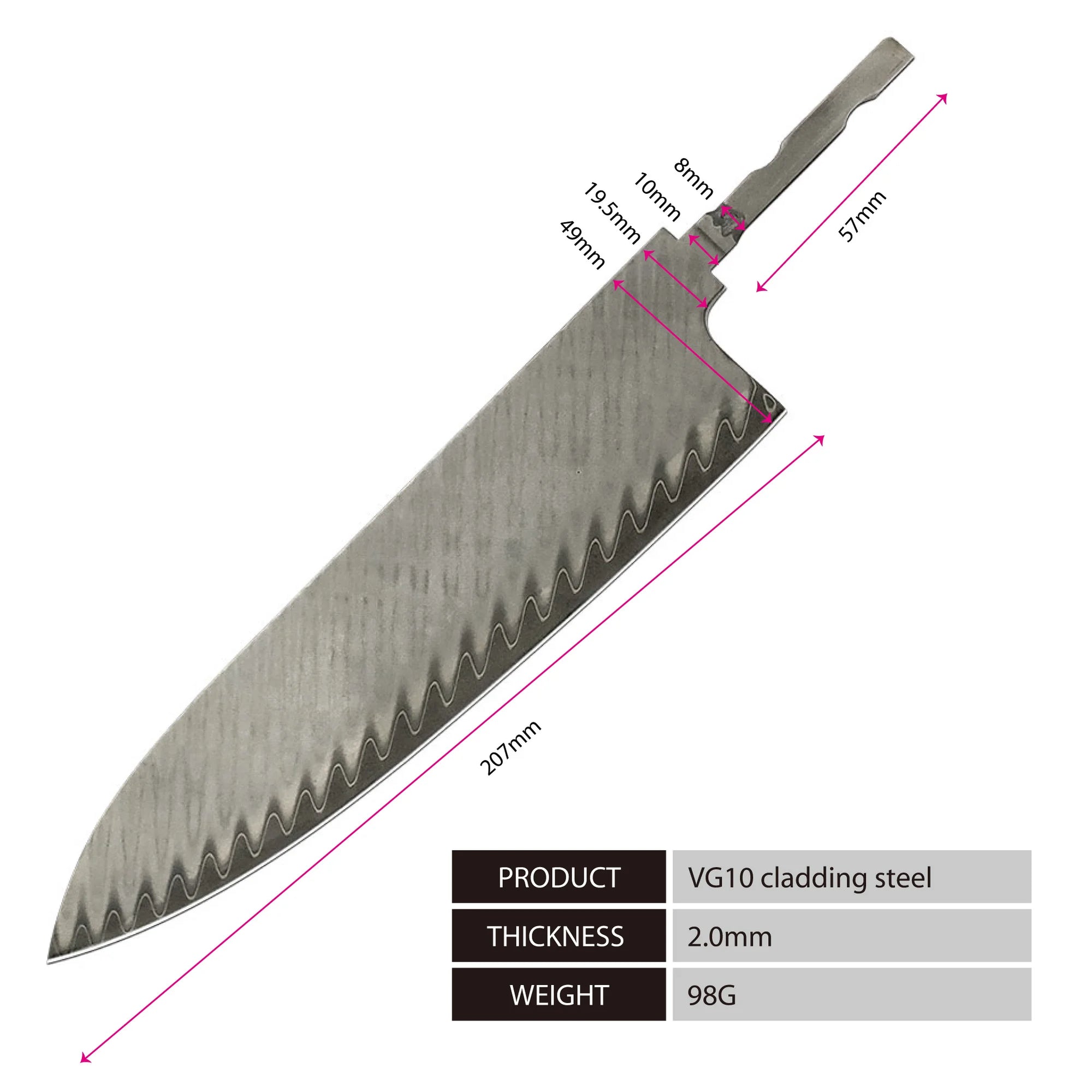 Amber Knife High Quality Kitchen Tools Blade Japanese Damascus Steel Very Good Price Global Shipping