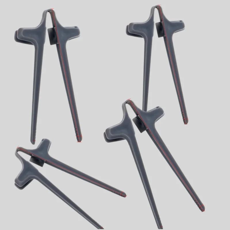 4 Finger Chopsticks Lazy Auxiliary Chopsticks Hold Snacks Not Dirty Hands Chopsticks Finger Ring Play Game Lazy Artifact