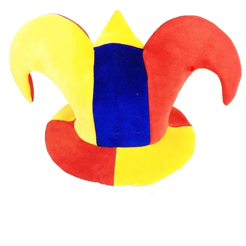 Adult Halloween Fancy Dress Up Hat Stage Show Props Clown Funny Dress Up Clown Hat Carnival Birthday Cake Cap