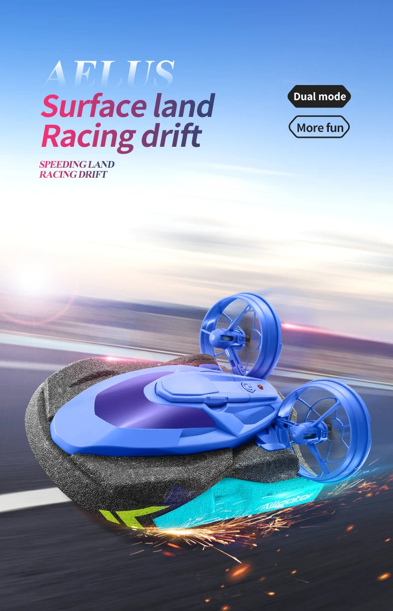New S10 Water and Land 2 IN 1 Remote Control Drift Car Hovercraft Deformation Multifunctional RC Hovercraft Boat Car Kid RC Toy