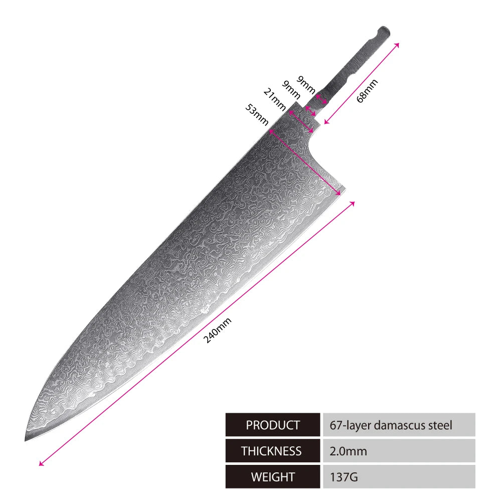 Amber Knife High Quality Kitchen Tools Blade Japanese Damascus Steel Very Good Price Global Shipping