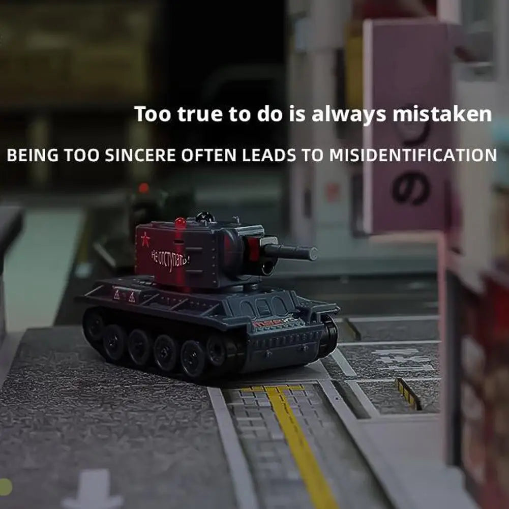 Mini Scale RC Battle Tanks - Safe Infrared Combat System with Rotation, Parent-Child Interactive Military Toys for Boys