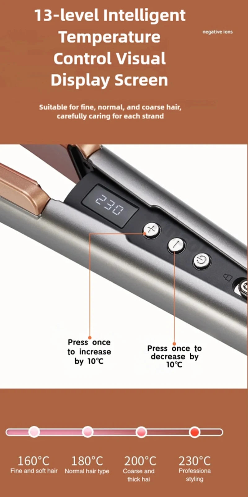 Popular Hair Straightener Global Travel Hair Straighteners for Women Fast Heating Hair Straightener