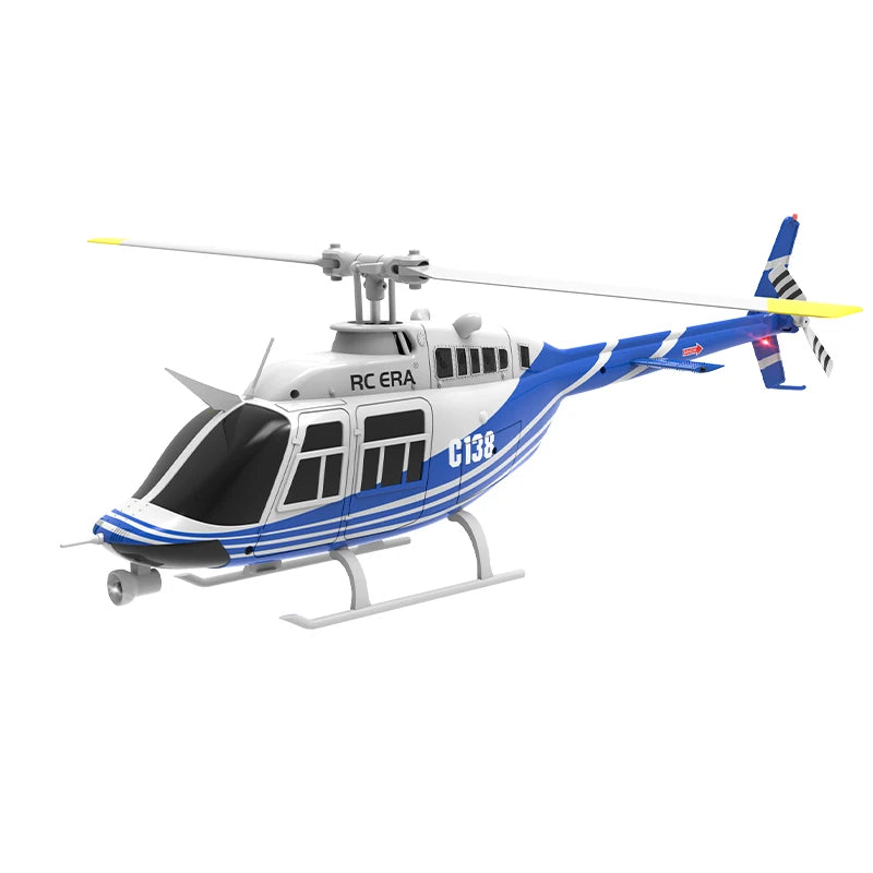 RC ERA C138 BELL 206 Jet Ranger 6-axis Gyro Stabilized Altitude Hold 4ch RC Helicopter Aircraft Hobby for Adults -RTF