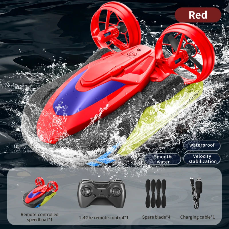 New S10 Water and Land 2 IN 1 Remote Control Drift Car Hovercraft Deformation Multifunctional RC Hovercraft Boat Car Kid RC Toy