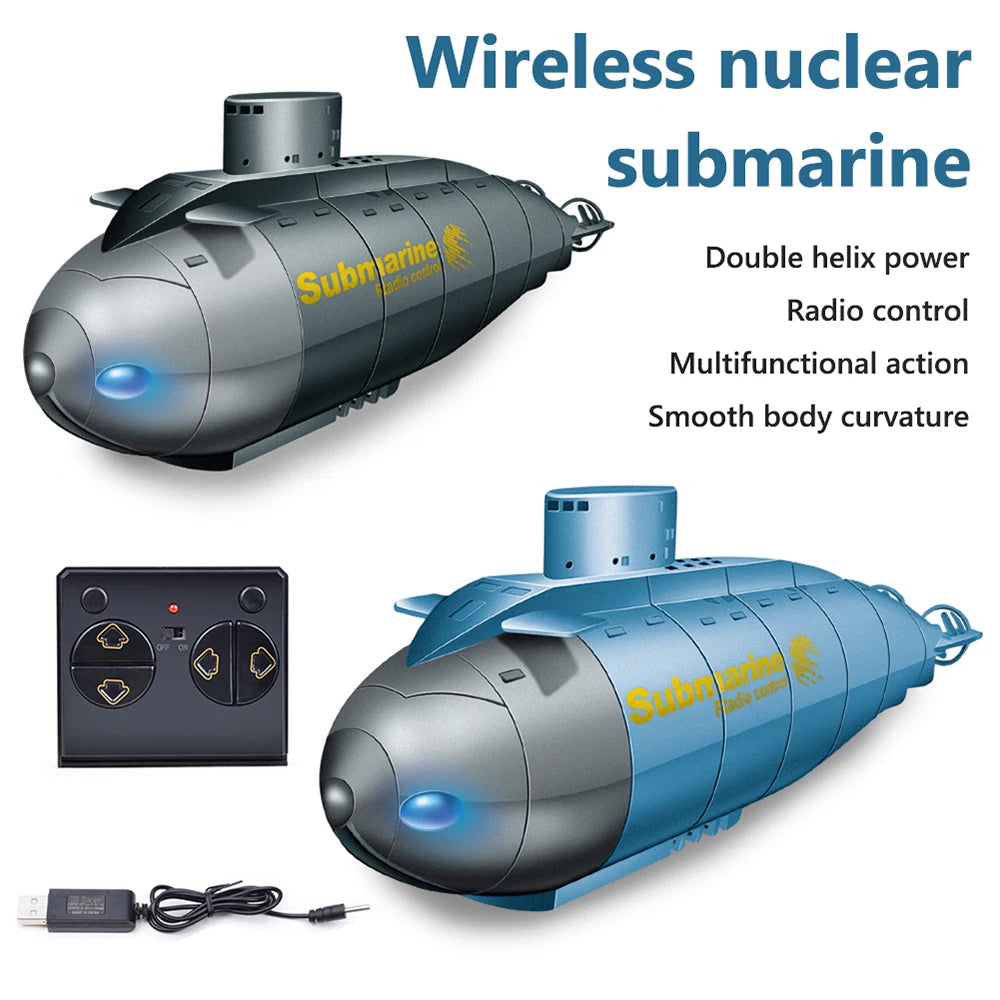 2.4G Electric 6 Channels Diving Model Wireless Remote Control Submarine Boat Toy Sports Submarine Remote Control Kids Toy