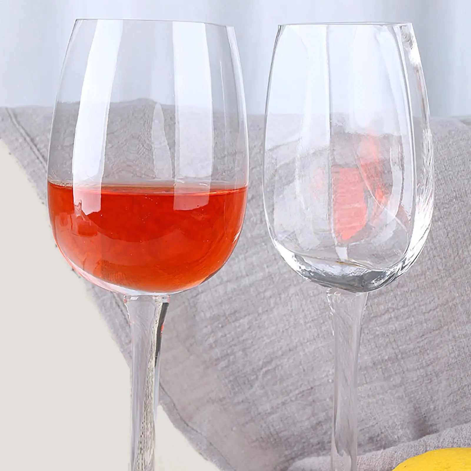 140ml Half Glass Champagne Wine Cups, Flexible Reusable Long Stem Design, Creative Wedding Holiday Glassware for Family Friends