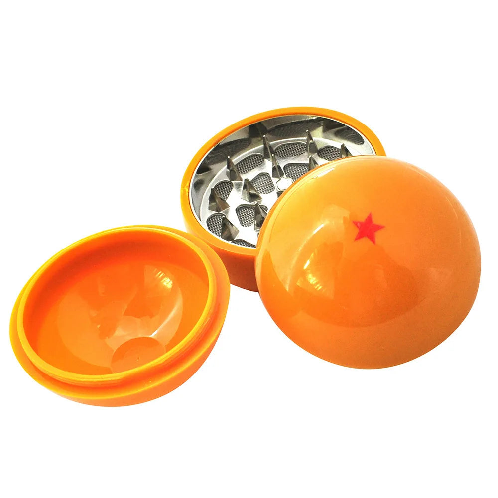 2" Ball Grinder Metal Cartoon Smoke 3 Layers Miller Tobacco Herb Grinder Round Zinc Alloy Mill Spice Crusher Accessory