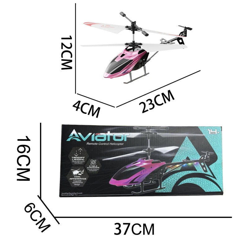 3.5-way remote-controlled airplane 2.4G electric helicopter charging, luminous, and crash resistant aircraft remote-controlled a