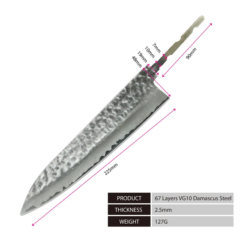 Amber Knife High Quality Kitchen Tools Blade Japanese Damascus Steel Very Good Price Global Shipping