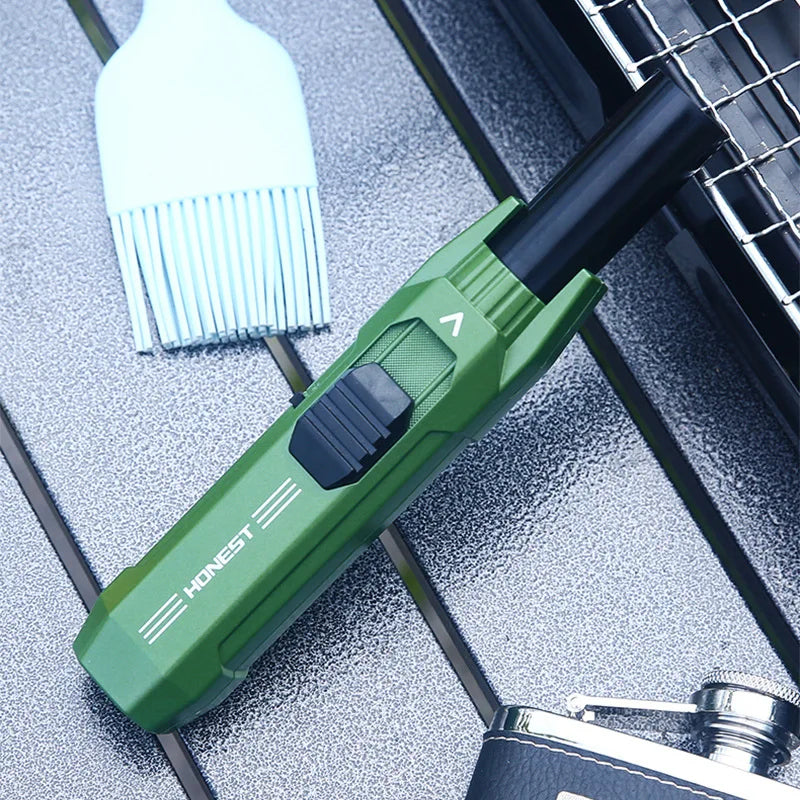 Kitchen BBQ Cigar Big Jet Flame Fire Butane Torch Outdoor Powerful Flame Camping Gun Lighter Mans Tools Without Gas No Box