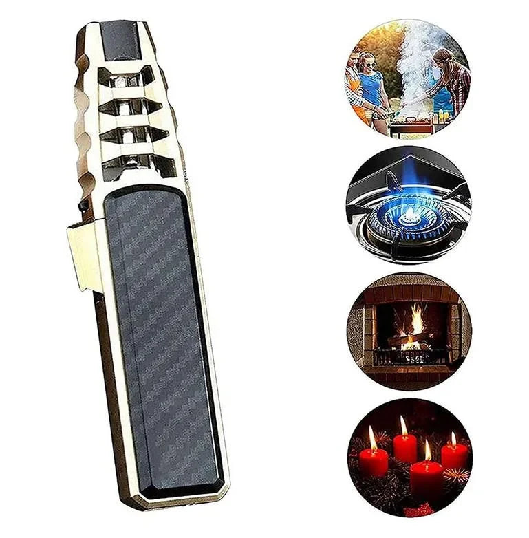 Kitchen BBQ Cigar Big Jet Flame Fire Butane Torch Outdoor Powerful Flame Camping Gun Lighter Mans Tools Without Gas No Box
