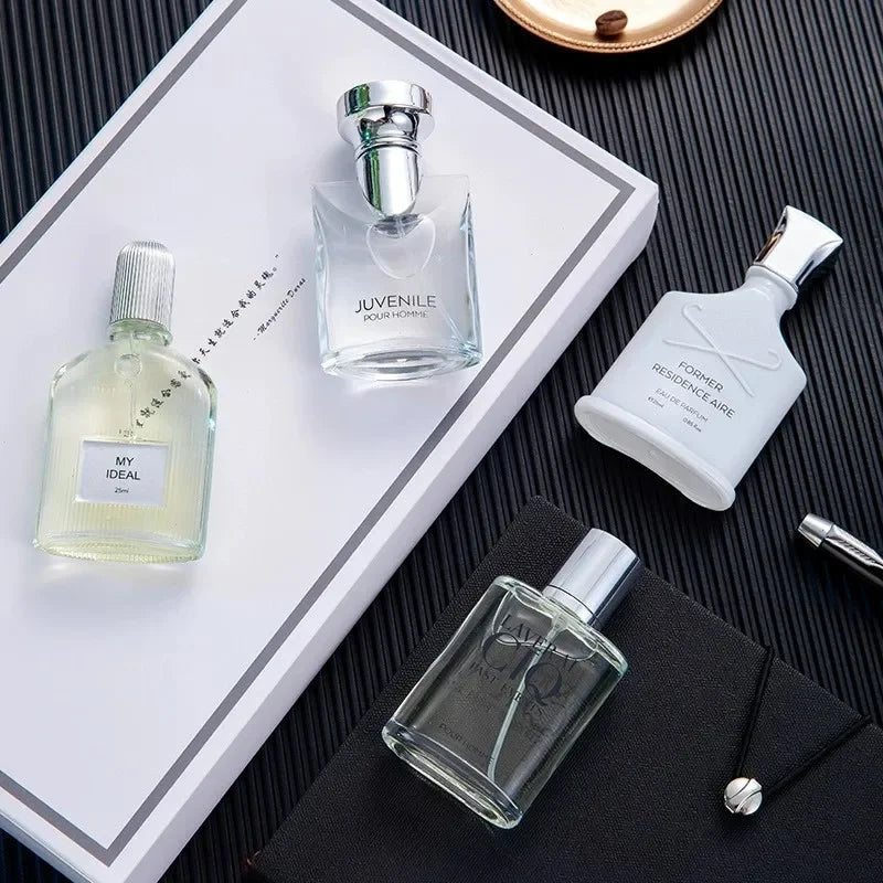 100ml Silver Mountain Water Scent Four PieceSet Lasting Fragrance Men Perfume Gift Box Brand Luxury Refreshing Light Men Perfume