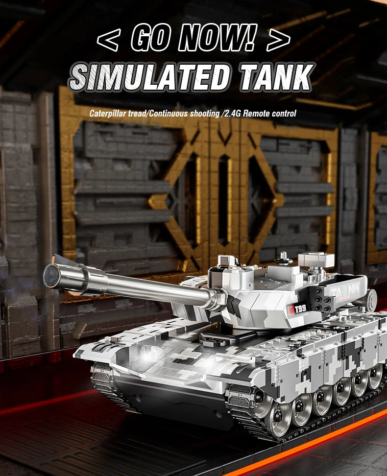Rc Tank 99 T90 Remote Control Tanks 13Ch Shootting Function Crawler Battle Toy Car Model Electronic Toys for Boys Children Gifts