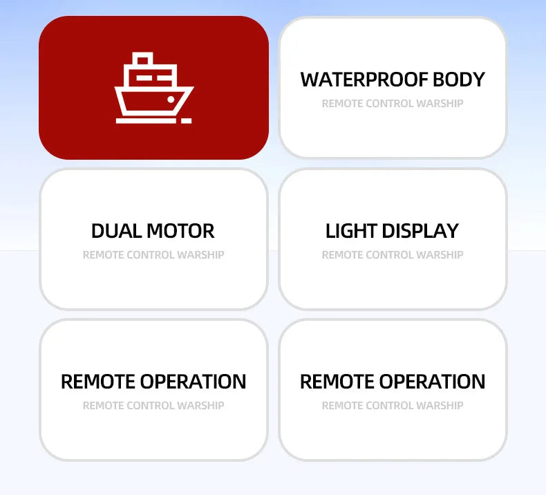 Mini Boat Remote Control Warship 2.4ghz Double Propeller Radio-control Aircraft Carrier Simulated Model Toys Kids Gift