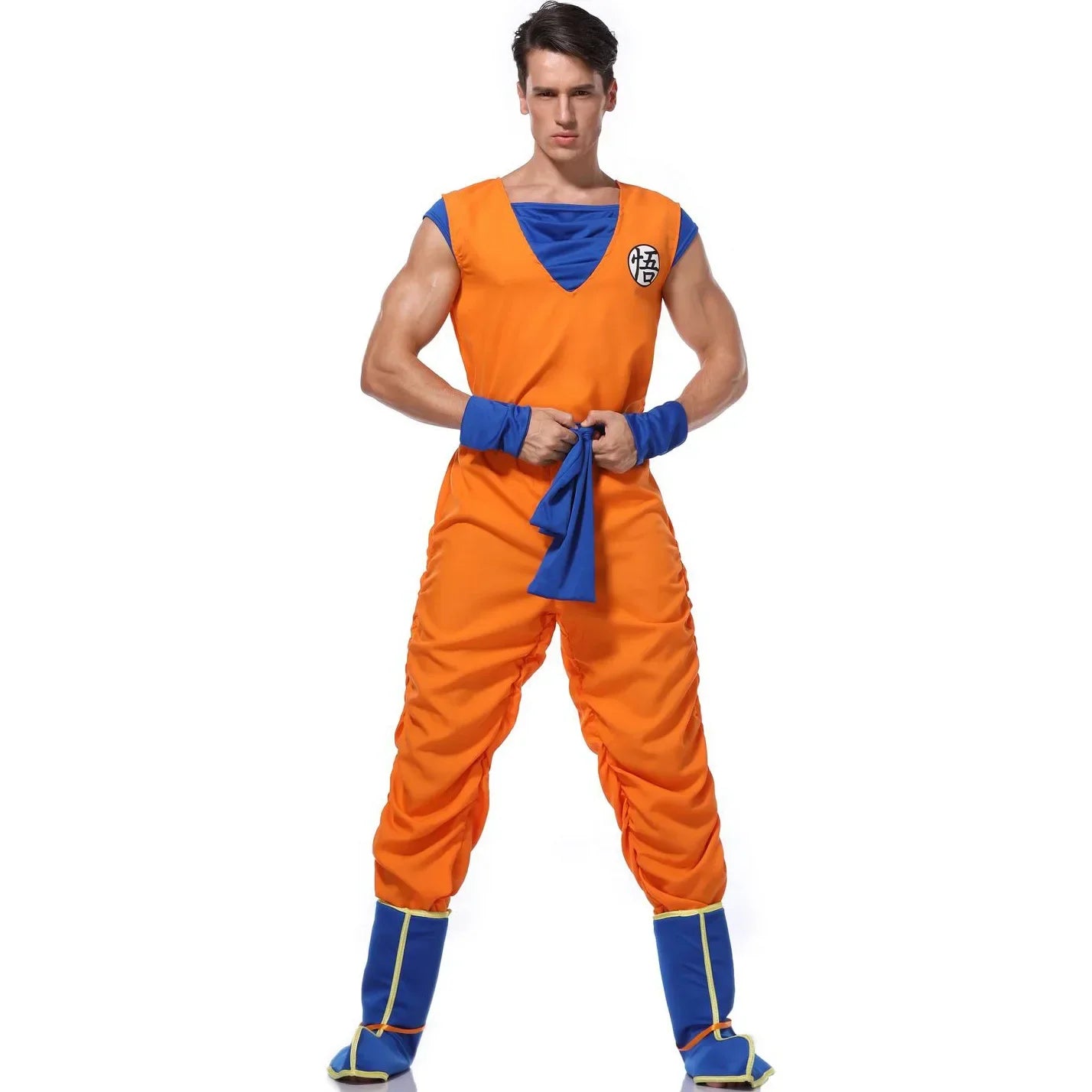 Halloween  anime Adult Orange Suits Son  Masquerade Cosplay Anime Superheroes Role Play Dress Up  cosplay costumes