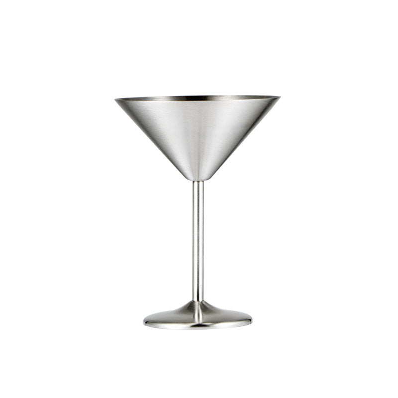 304 Stainless Steel Martini Cocktail Glass Champagne Goblet Wine Cup Rose Gold Personalized Design Karaoke Bar Metal Utensils