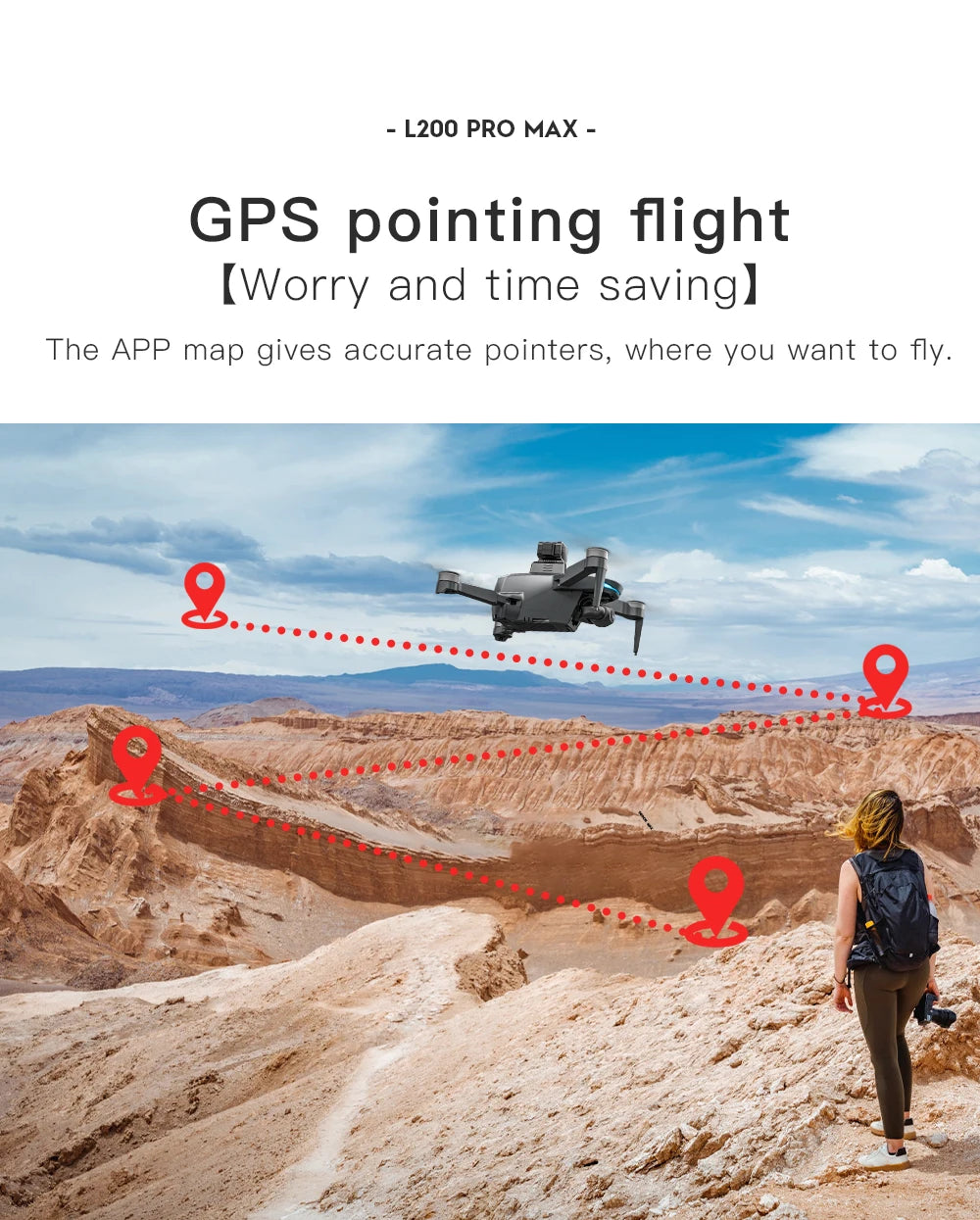 L200 PRO MAX GPS Drone with 2-axis Gimbal Professional Anti-shake 4K HD Camera FPV Drone 360° Obstacle Avoidance Quadcopter Toys