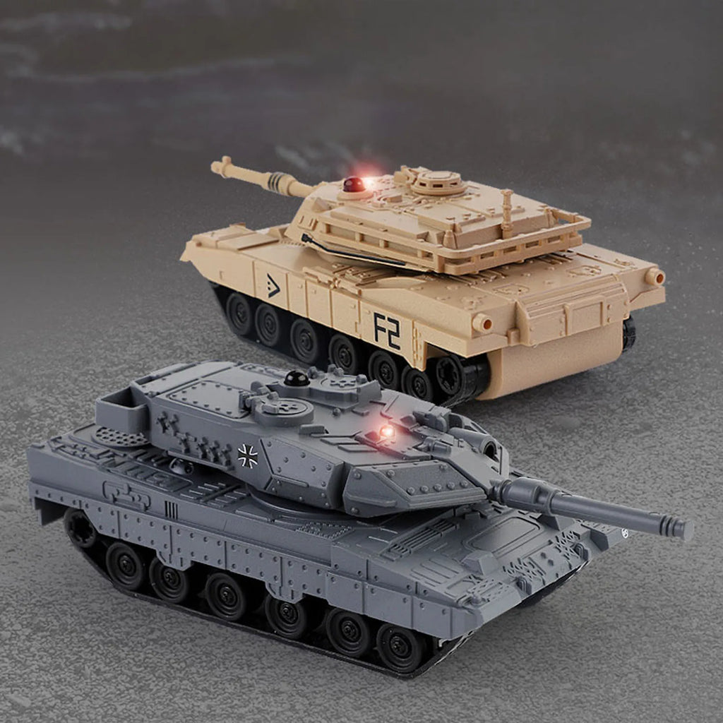 RC Mini Toys Tanks Remote Control Battle Military Tank Model RTR 170 Degrees Rotation Turret with Infrared System Boys Gifts