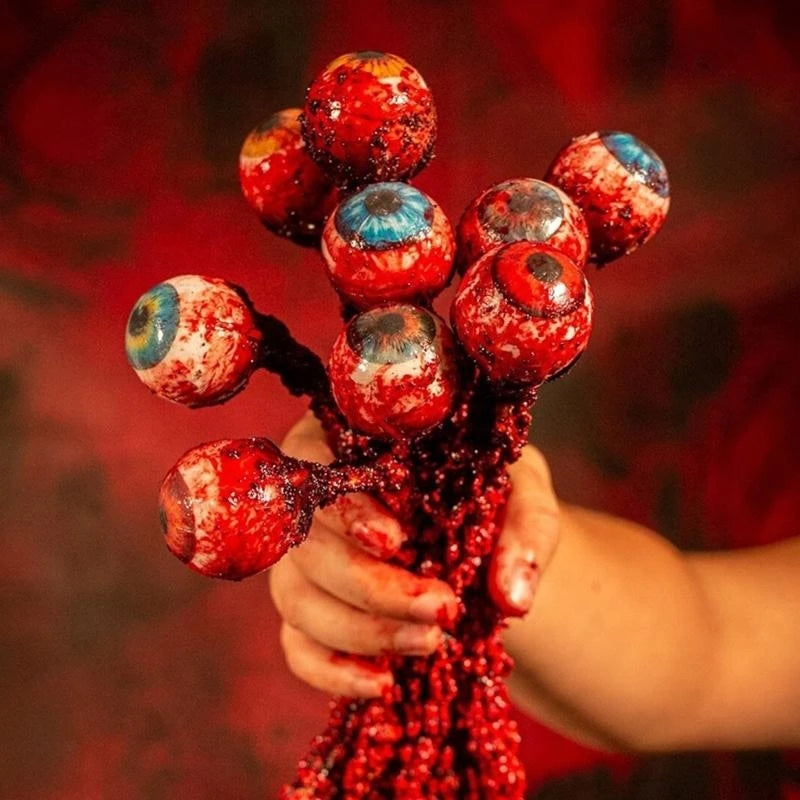Halloween Bloody Eyeballs Decor Artificial Eyeball Halloween Horror Props