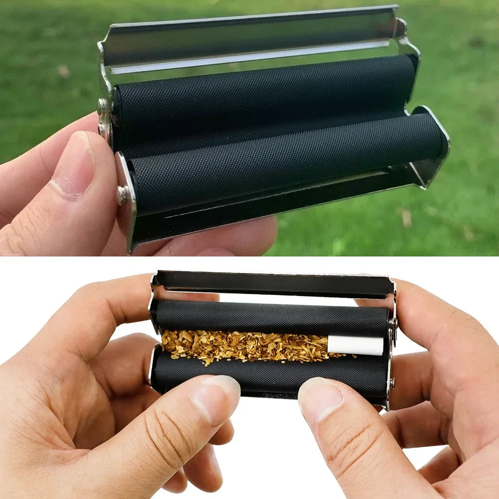 WE PUFF Portable Mini Metal Manual Rolling Machine 70/78/110 MM Paper Tobacco Hand Roller Cigarette Maker Gadgets for Men Gift