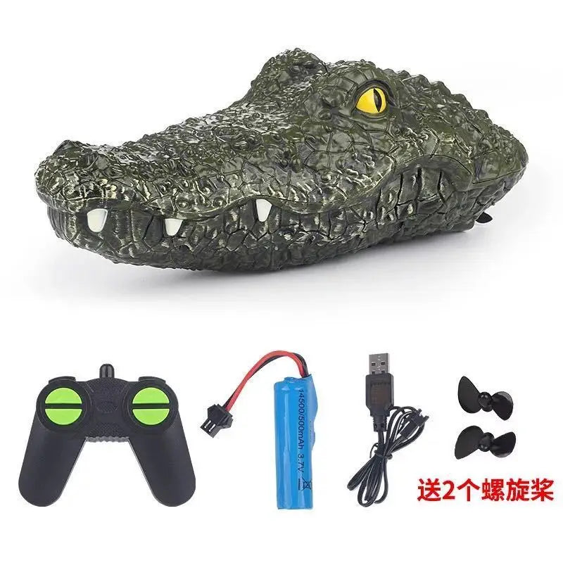 Remote Control Crocodile Boat Fast  Toy ip Simulation Children's Plaything Handheld Controller Operated Model Boat