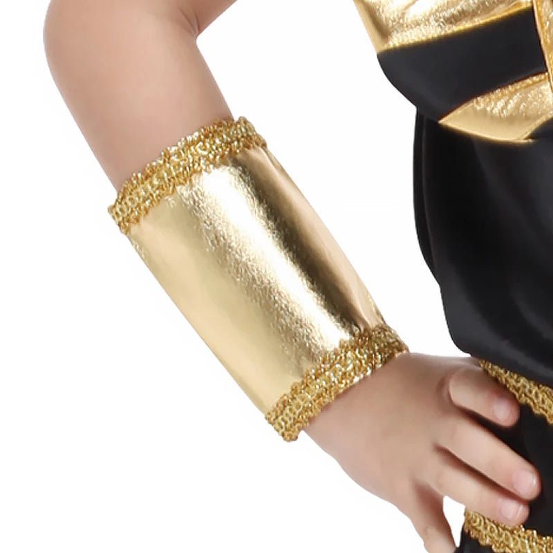 Halloween Child Ancient Egyptian King Pharaoh Cosplay Kids Fancy Dress Historical Theme Party Costume