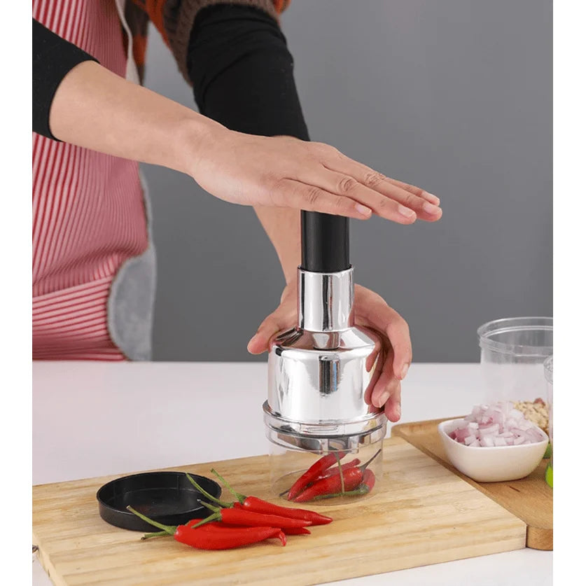 Vegetable Fruit Salad Onion Garlic Food Hand Chopper Cutter Slicer Peeler Dicer