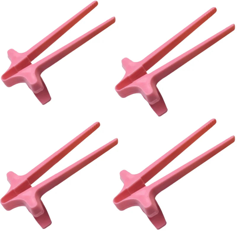 4 Finger Chopsticks Lazy Auxiliary Chopsticks Hold Snacks Not Dirty Hands Chopsticks Finger Ring Play Game Lazy Artifact