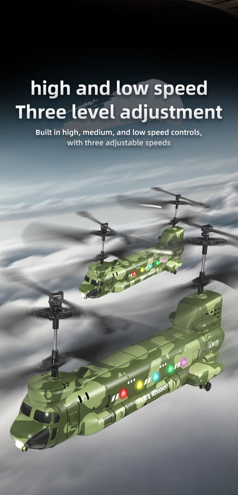 RC Helicopter LM19-D LED Lights 480P Camera Hd Aerial Photography 2.4g Remote Control Aircraft Model Toys for Boys Children Gift