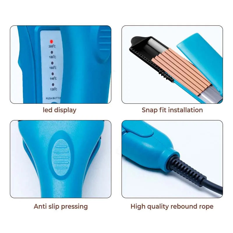 Electric Hair Straightener Fashionable Design Style Shape Flat Iron LED Straightener Fun Shape 3d Image Hair Crimper