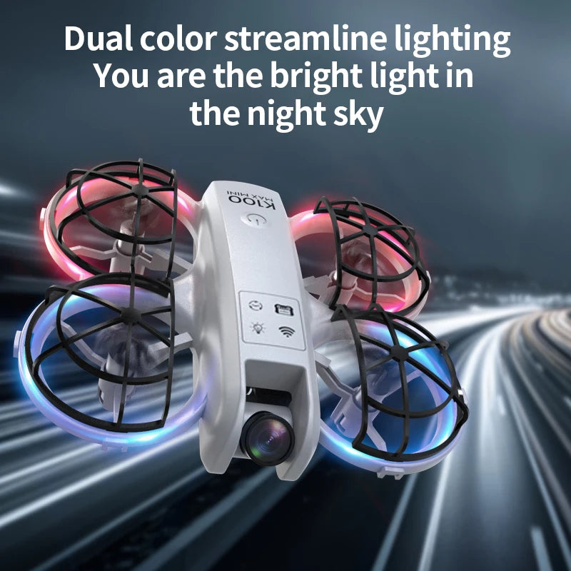 K100 MAX Mini GPS Drone 8K HD Camera Real Time Video Transmis Screen Control Obstacle Avoidance Aerial Photography RC Quadcopter