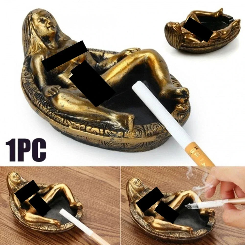 New Resin Handicrafts Beautiful Women's Ashtrays Creative Design Personalized Gifts Home and Office Ashtrays