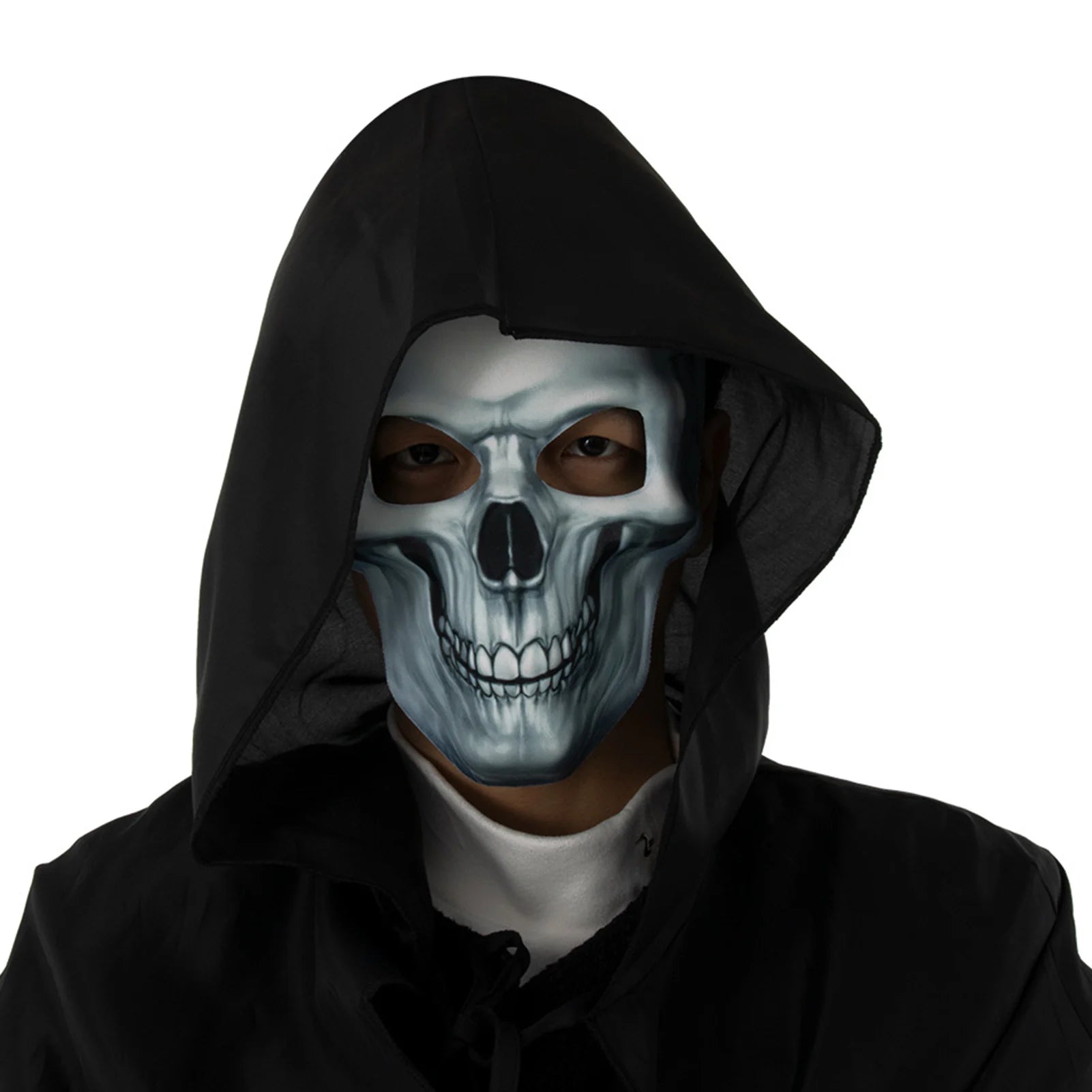 Skeleton Skull Ghost Death Mask Horror Full Head Mask Prank Cosplay Costume Scary Movie Ghostface Props Home Decor Party Supplie