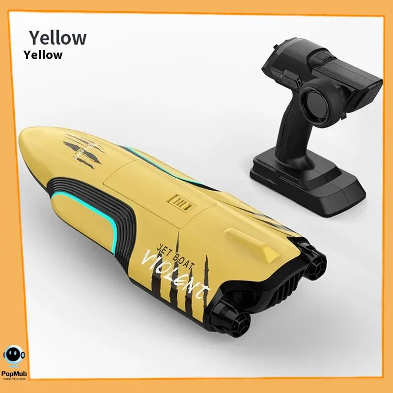S2 Twin Jet RC Racing Boat High Speed Self-Righting Remote Control Ship 2.4Ghz Watercraft Model with Flip Over Recovery
