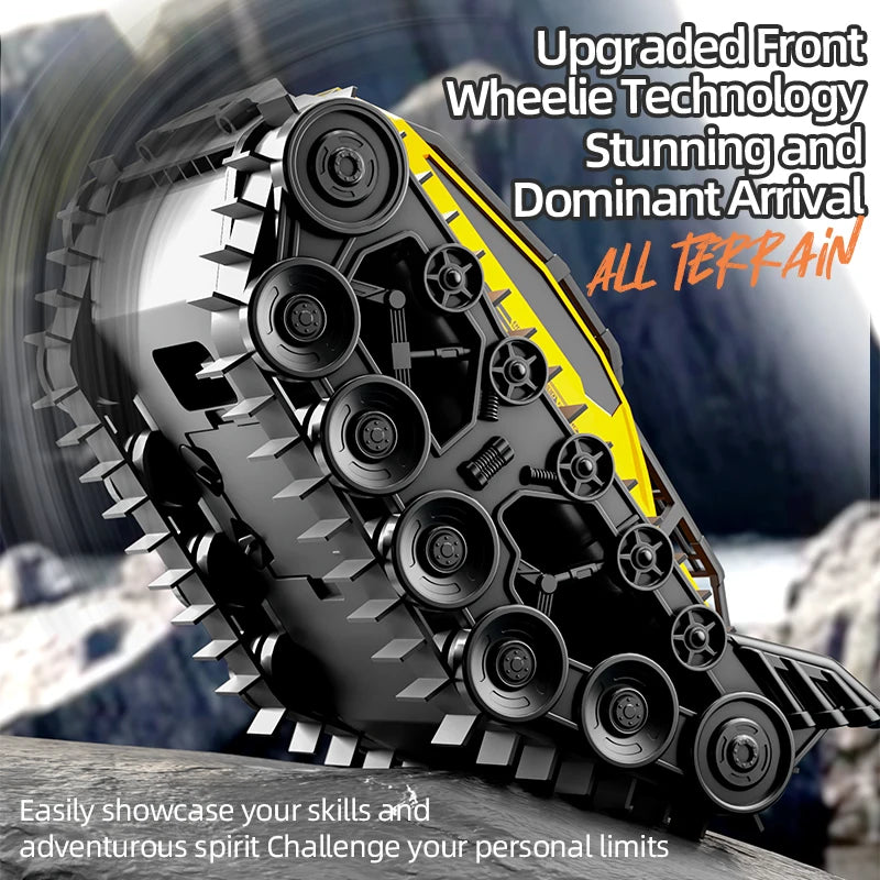JJRC Q183 RC Car 2.4G Amphibious All Terrain Tracked Tank Remote Control Truck Climbing Off-Road Vehicle Waterproof Toy Kid Gift