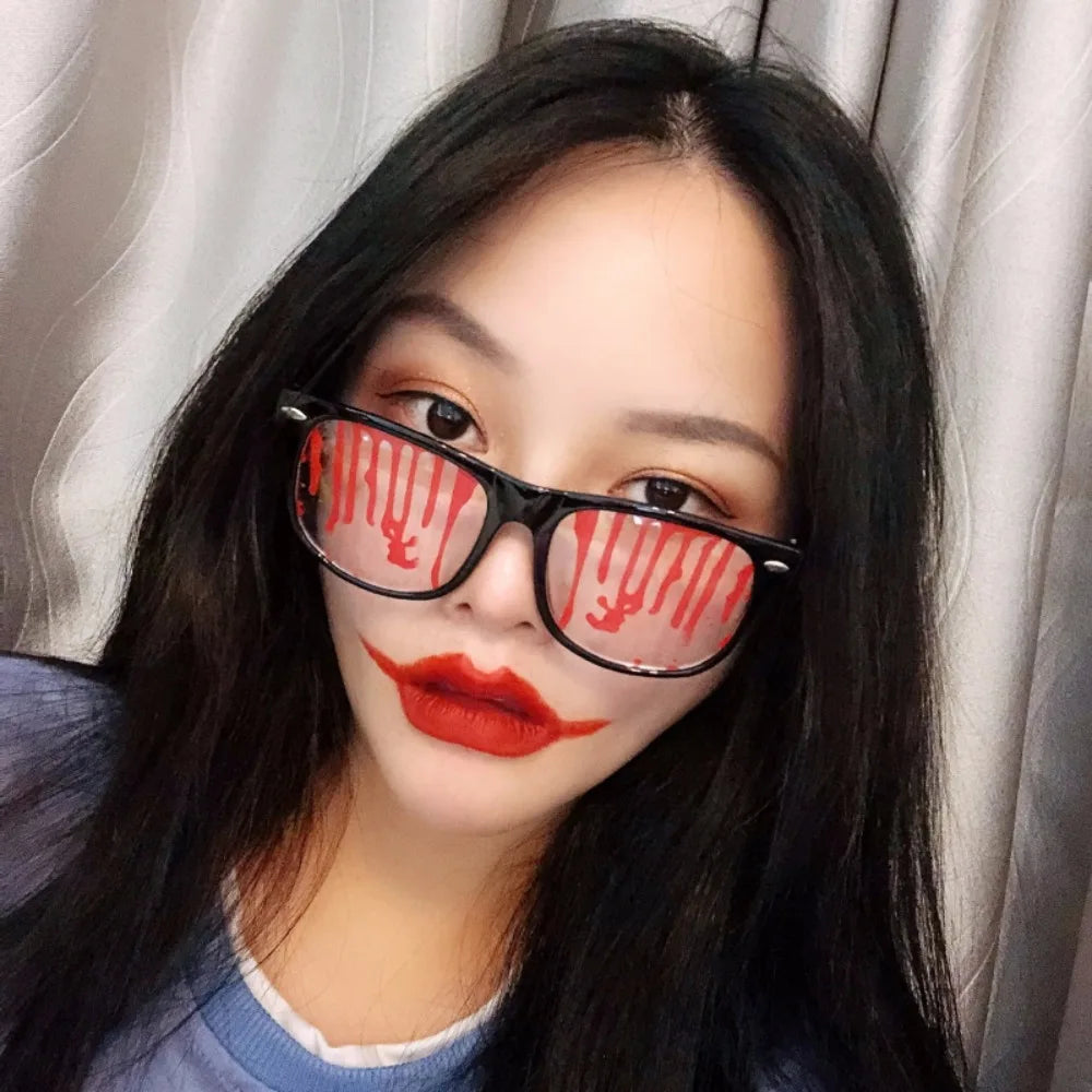 Halloween Glasses,Party Photo Prop DecorationFashion Glasses, Halloween Funny Spectacles Ghost Day Party, Horror loody