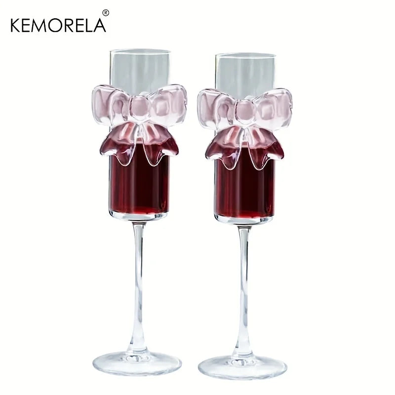 Butterfly-Shaped Cocktail Glass - Elegant Champagne Flute for Wine, Martini, Party, 1/2PCS Highball Drinking Glasses,Unique Gift