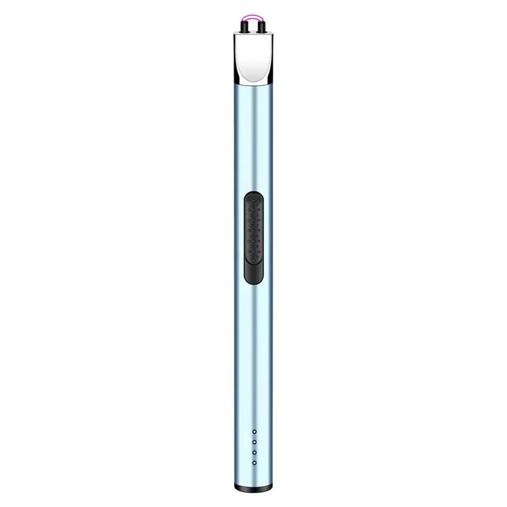 USB Electric Rechargeable Kitchen Lighter Electric Arc BBQ Lighter Windproof Flameless Plasma Ignition Long Gas Lighter