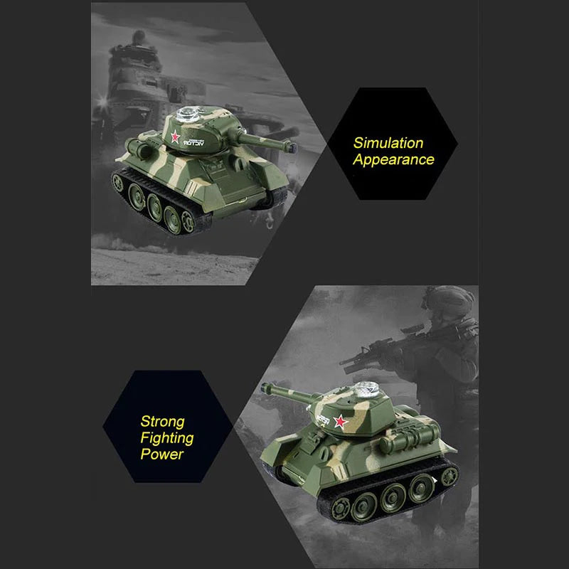 1:100 Scale Mini Tiger RC Tank Model ImitateRemote Radio Remote Control Tank Electronic Boys Toys for Children Kids Gifts