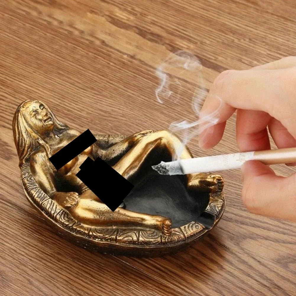 New Resin Handicrafts Beautiful Women's Ashtrays Creative Design Personalized Gifts Home and Office Ashtrays