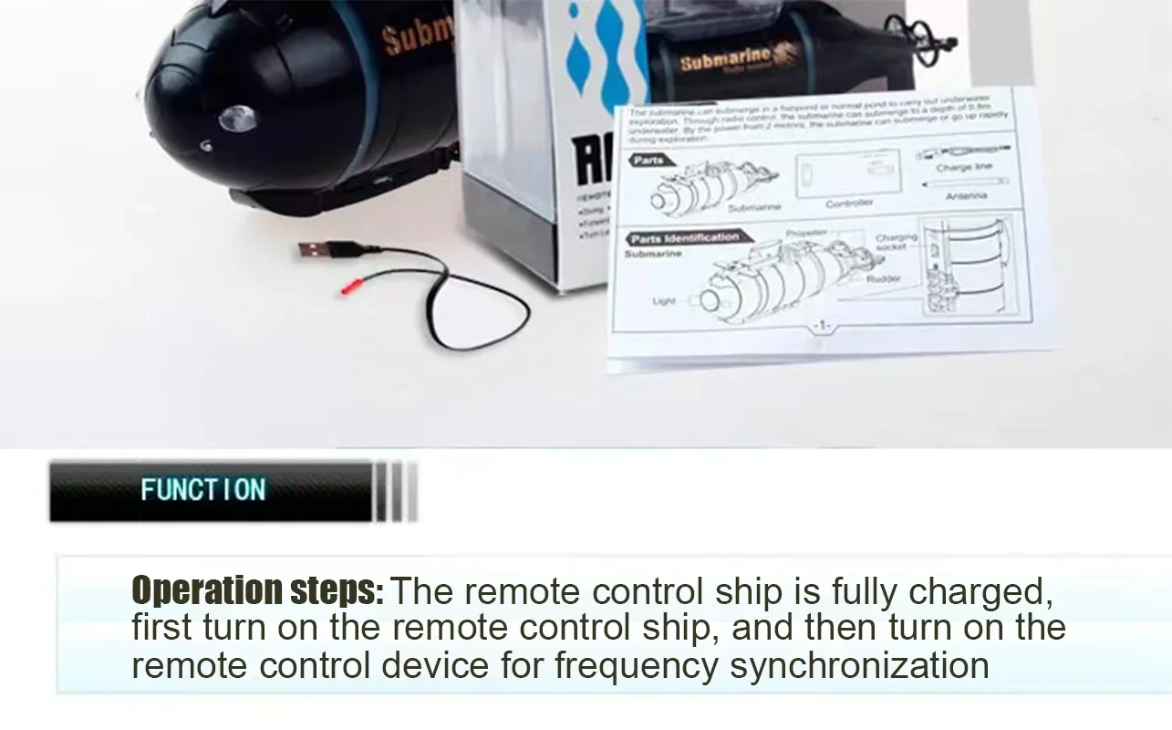Liutong Mini Wireless Remote Control Submarine Remote Control Ship New Unique Toy