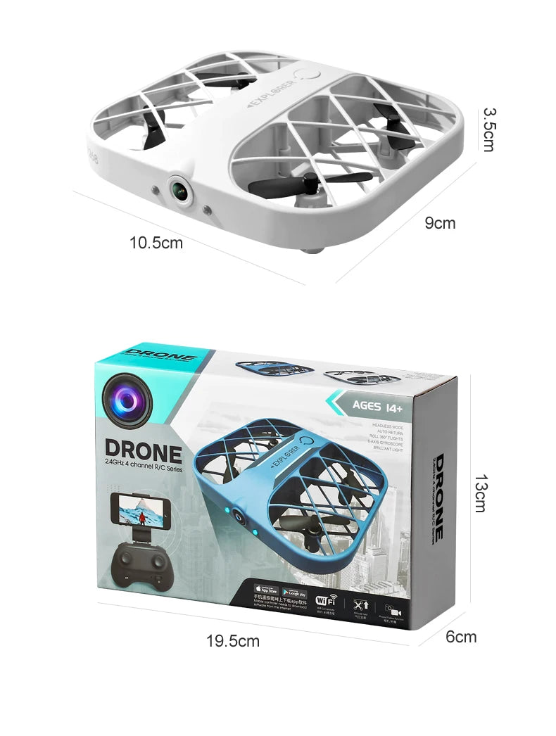 JJRC H107 Dron 8k Drone Quadcopter with /no Camera Hd Wifi Fpv Drones 4K Remote Control Helicopter Plane Pocket UFO for Boys