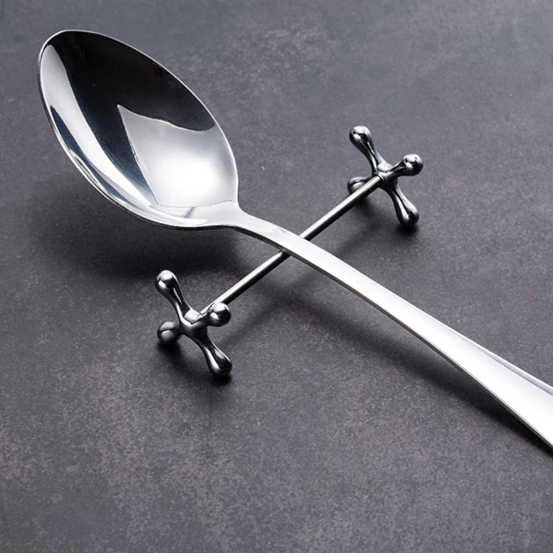 Chopstick Holder Metal Plum Shape Chopstick Pillow Chopsticks Rack Spoon Stand Knife Fork Storage Rest Alloy Material