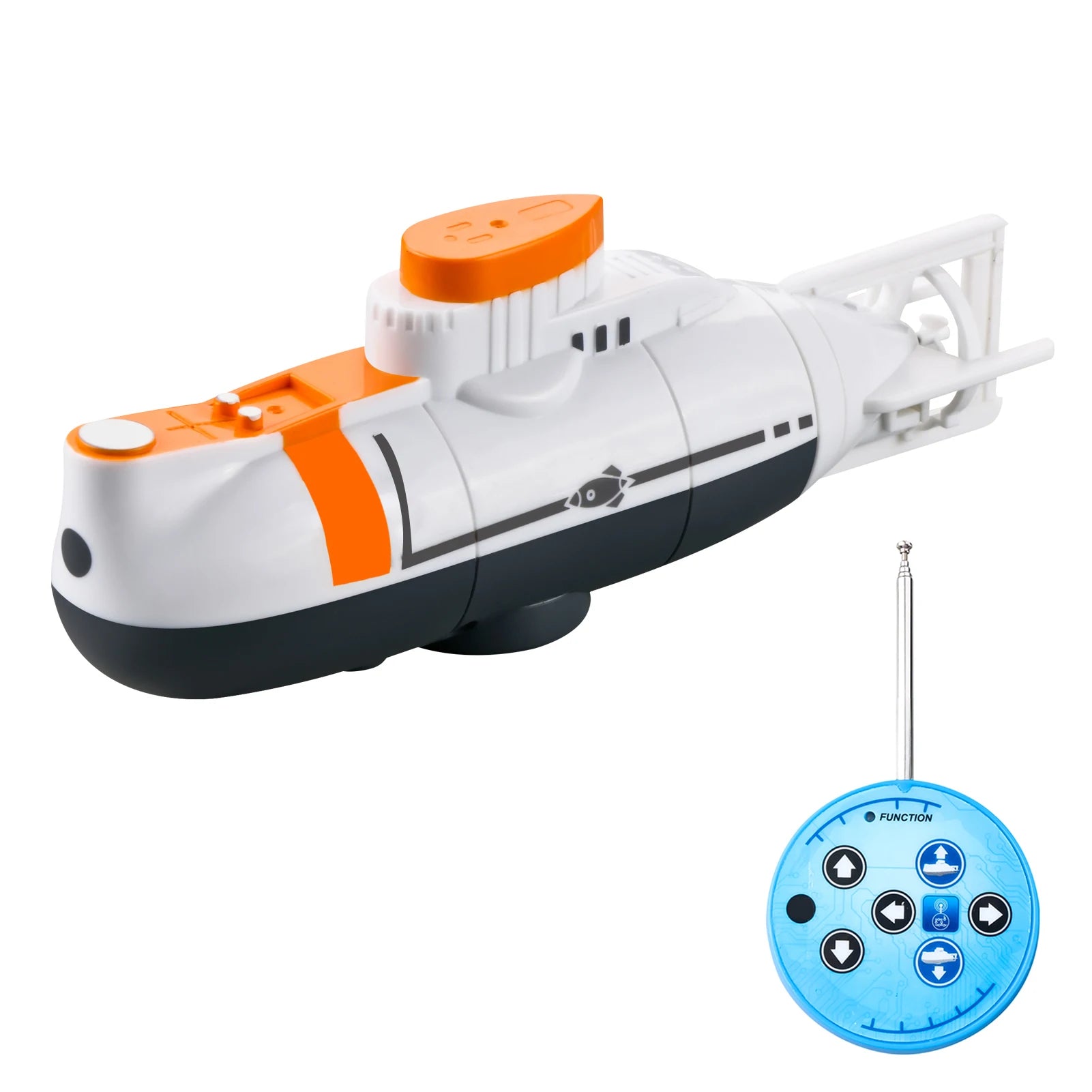 Mini RC Submarine 0.1m/s Speed Remote Control Boat Waterproof Diving Toy Simulation Model for Kids Christmas Gift  New Year Gift