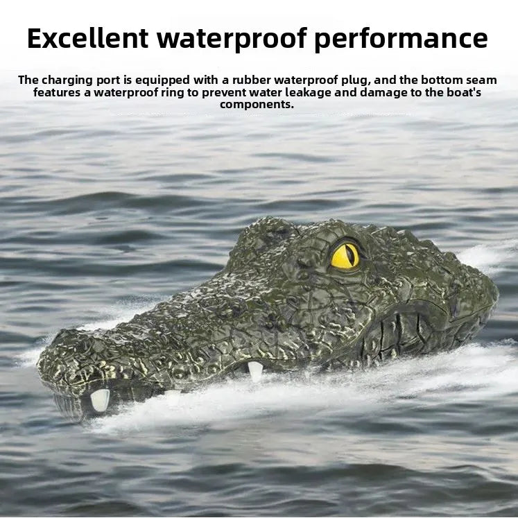 Remote Control Crocodile Boat Fast  Toy ip Simulation Children's Plaything Handheld Controller Operated Model Boat