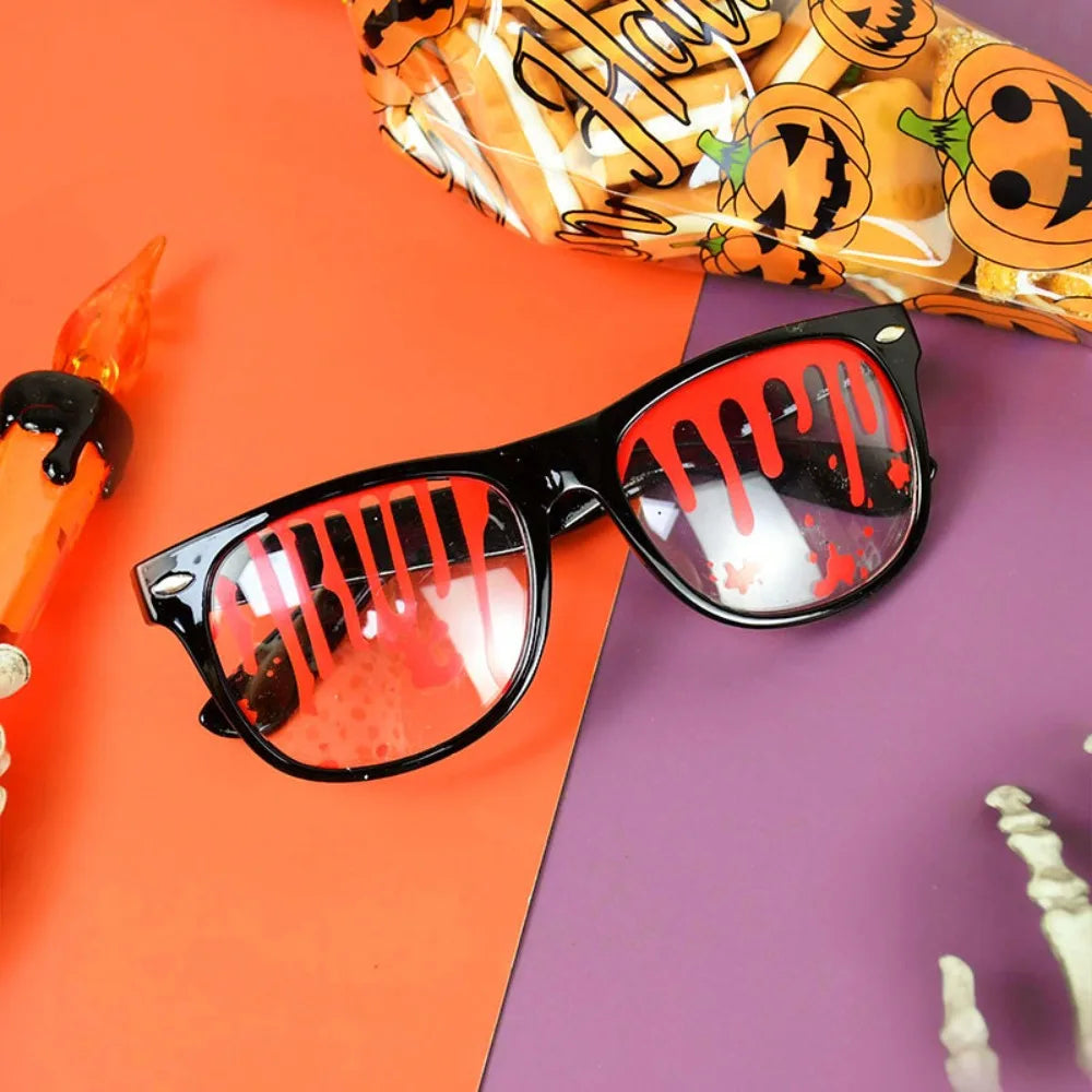 Halloween Glasses,Party Photo Prop DecorationFashion Glasses, Halloween Funny Spectacles Ghost Day Party, Horror loody