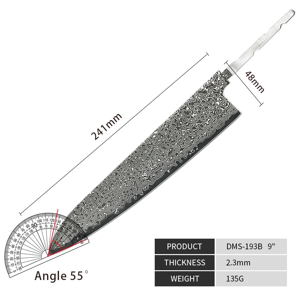 Amber Knife High Quality Kitchen Tools Blade Japanese Damascus Steel Very Good Price Global Shipping