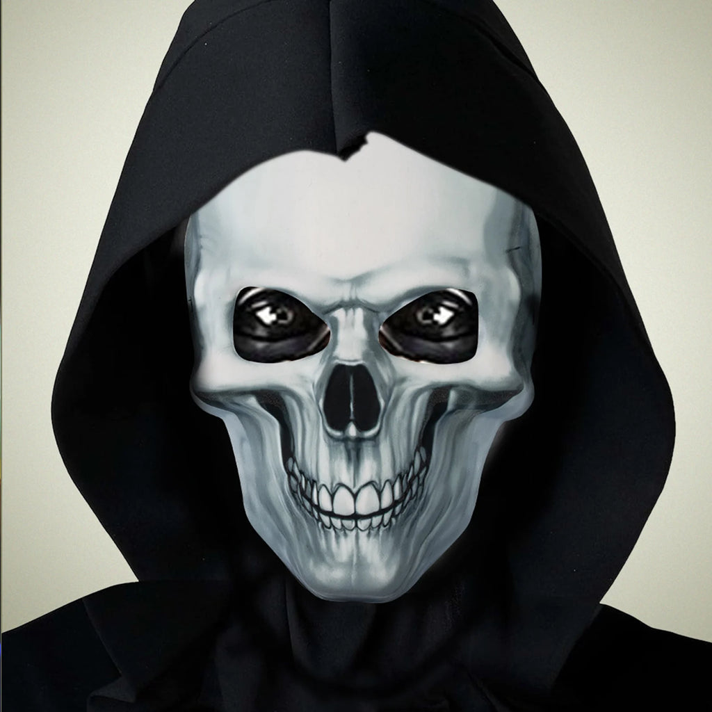 Skeleton Skull Ghost Death Mask Horror Full Head Mask Prank Cosplay Costume Scary Movie Ghostface Props Home Decor Party Supplie