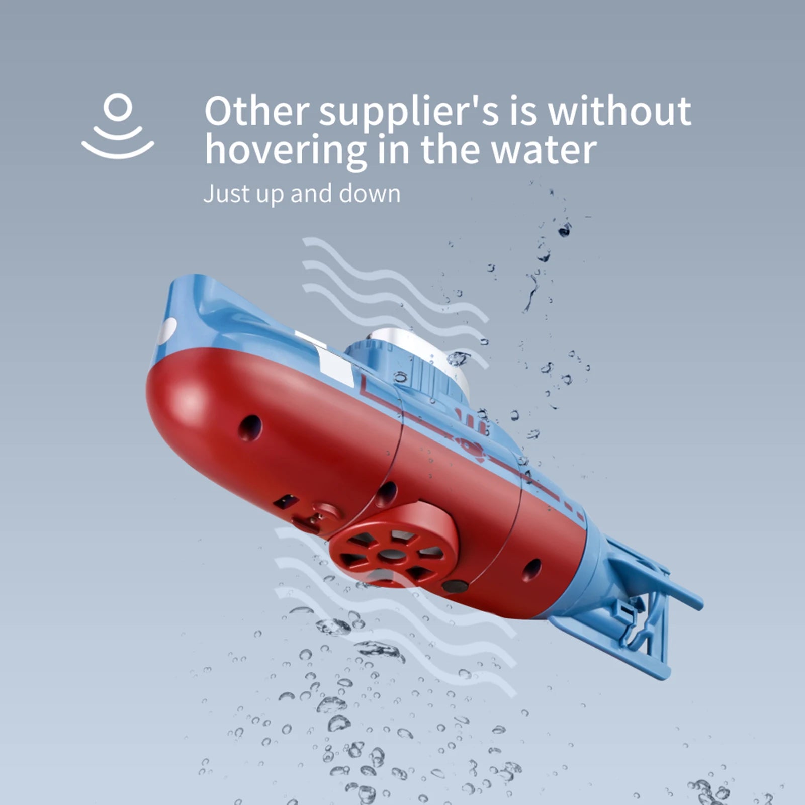 Mini RC Submarine 0.1m/s Speed Remote Control Boat Waterproof Diving Toy Simulation Model for Kids Christmas Gift  New Year Gift